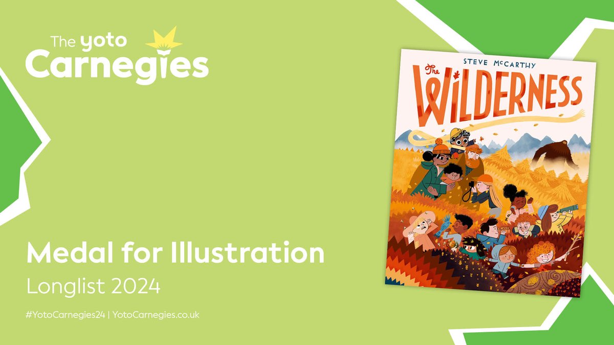 CarnegieMedals's tweet photo. The Wilderness has been longlisted for the Yoto Carnegie Medal for Illustration 2024, congratulations @MrSteveMcCarthy! @WalkerBooksUK @BigPictureBooks #YotoCarnegies24 https://t.co/yZ0urQHalf