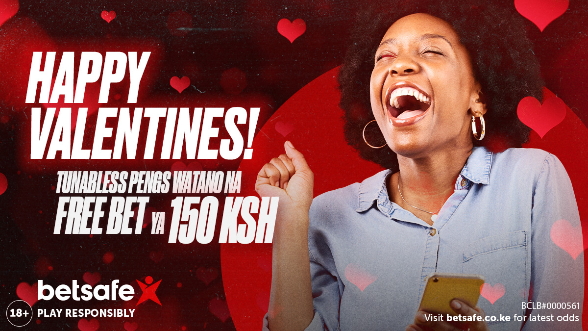 👠🎀Hey Nairobi Pengs🙋🏾‍♀️, Happy #valentines!

Tunaskia Galentines ndio kusema😀 so tunataka kuskumia Warembo watano bonus ya Ksh150 leo.

🎯PS: Winners will be selected at Random. Same T&amp;Cs apply as the Karibu Bonus, click here👉 for more info. betsafe.co.ke/promotions/wel…!

#betsafe
