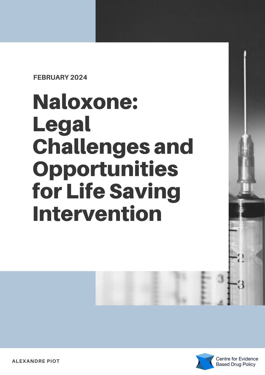 🚨 New Report Alert! 🚨 Read our analysis on 'Naloxone: Legal Challenges and Life-Saving Opportunities' in the battle against opioid deaths. Get it here: drugpolicycentre.org/s/Naloxone-Leg… #Naloxone