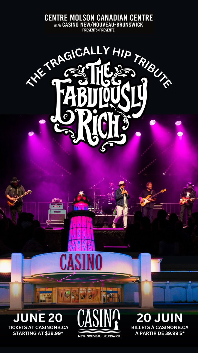 CasinoNB on June 20th! Tickets on sale now! Link in bio.