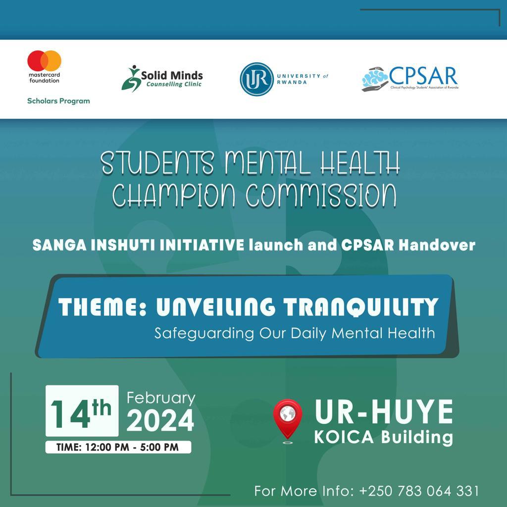 🎉 Introducing the Mental Health Champion Commission, established by MCF to support students at the University of Rwanda. we're prioritizing mental well-being for all. @SolidMindsRw @MastercardFdn @UCmhs