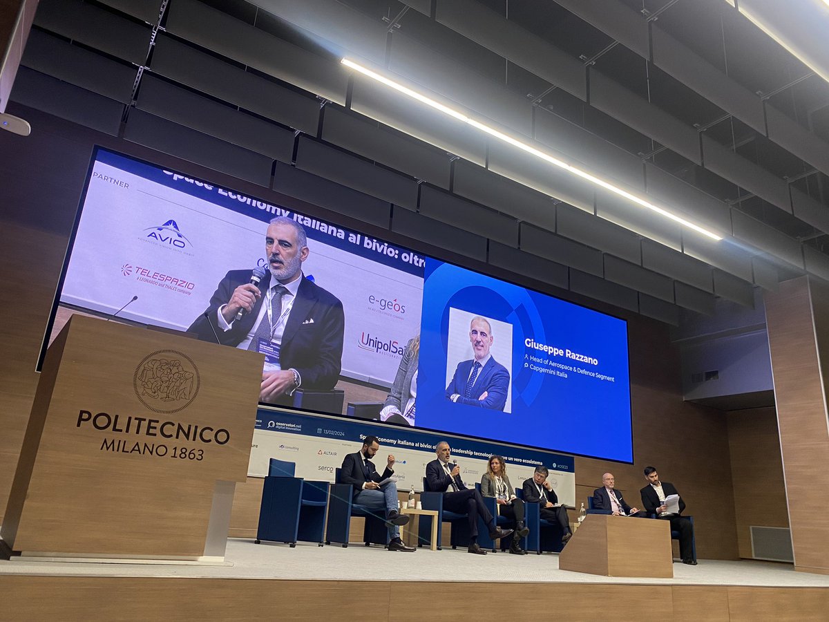 Osservatori Digital (@osserv_digital) on Twitter photo Una delle opportunità di crescita della #SpaceEconomy è la sua progressiva integrazione con le tecnologie digitali. Giuseppe Razzano <a href="/CapgeminiItalia/">Capgemini Italia</a> interviene per fare un focus sui digital twin spiegando in quale area può generare maggior valore #OSE23 Una delle opportunità di crescita della #SpaceEconomy è la sua progressiva integrazione con le tecnologie digitali. Giuseppe Razzano <a href="/CapgeminiItalia/">Capgemini Italia</a> interviene per fare un focus sui digital twin spiegando in quale area può generare maggior valore #OSE23
