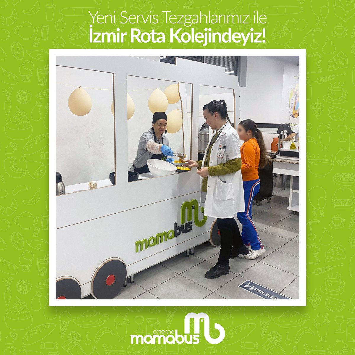 📍 Bölge ziyaretlerimiz kapsamında bugün yeni servis tezgahlarımız ile İzmir Rota Kolejindeyiz.

💼 Değerli idarecilerimiz, öğretmenlerimiz ve öğrencilerimizle keyifli vakitler geçirerek görüş ve önerilerini aldık.

#catering #yemekservisi #okulyemeği