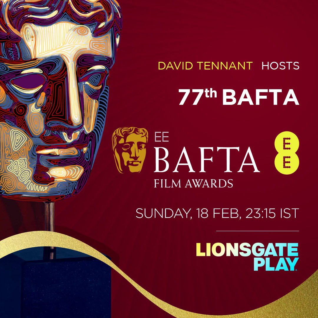 🌟 The highly anticipated BAFTA awards are just around the corner! Get ready to celebrate the best of British and international cinema with us.
#BAFTA #FilmExcellence #RedCarpetReady #CinemaCelebration #lionsgateplay