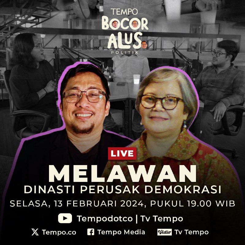 Kenapa Kita Harus Melawan Dinasti Jokowi dalam Pemilu 2024?

Pemilu 2024 di depan mata. Namun berbagai kecurangan yang terstruktur, sistematis, dan masif mewarnai Pilpres 2024.

Terutama, cawe-cawe Presiden Jokowi untuk memenangkan Prabowo-Gibran. Seruan perlawanan menggema