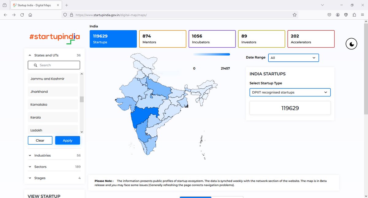 Mayur_read's tweet photo. Digital Map of Indian Startups https://t.co/WU3smLvb3r