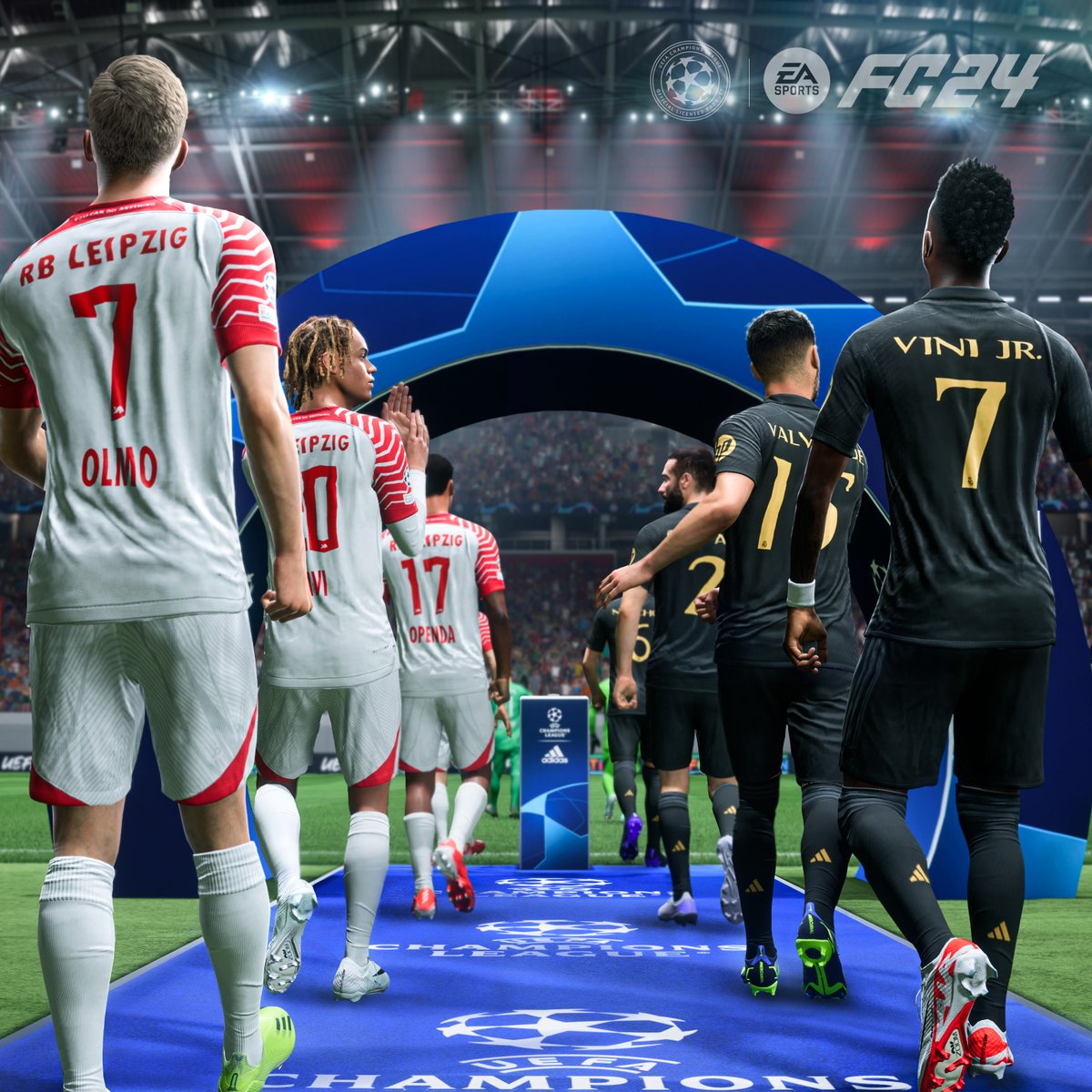 Back in #UCL action.

<a href="/RBLeipzig/">RB Leipzig</a> vs. <a href="/realmadrid/">Real Madrid C.F.</a>. 

#FC24