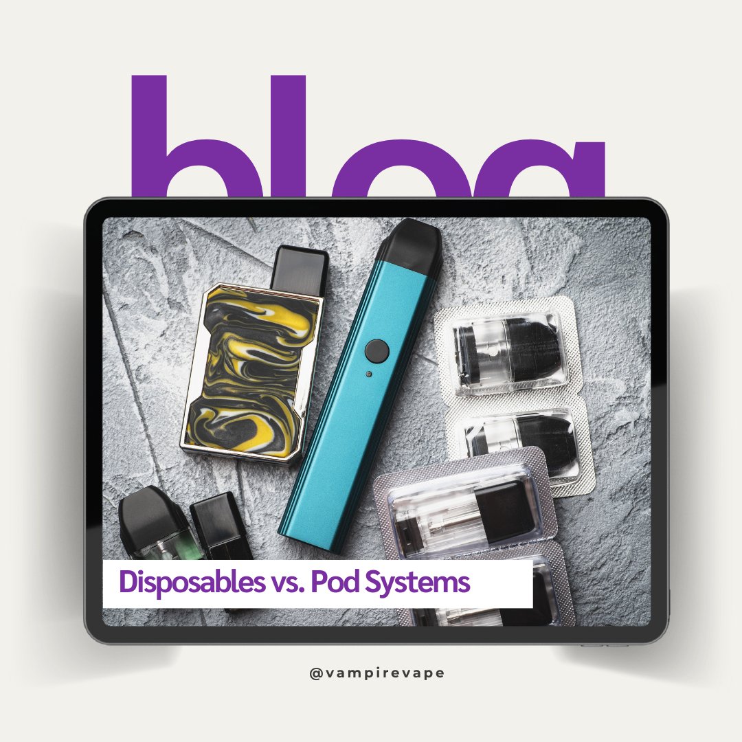 Discover the future of vaping: Dive into our latest blog to explore the design, cost, environmental impact, and variety between single-use disposable vapes and pod systems. Make an informed choice that suits your lifestyle, budget, and taste.

Read here: ow.ly/xwMQ50QzFub