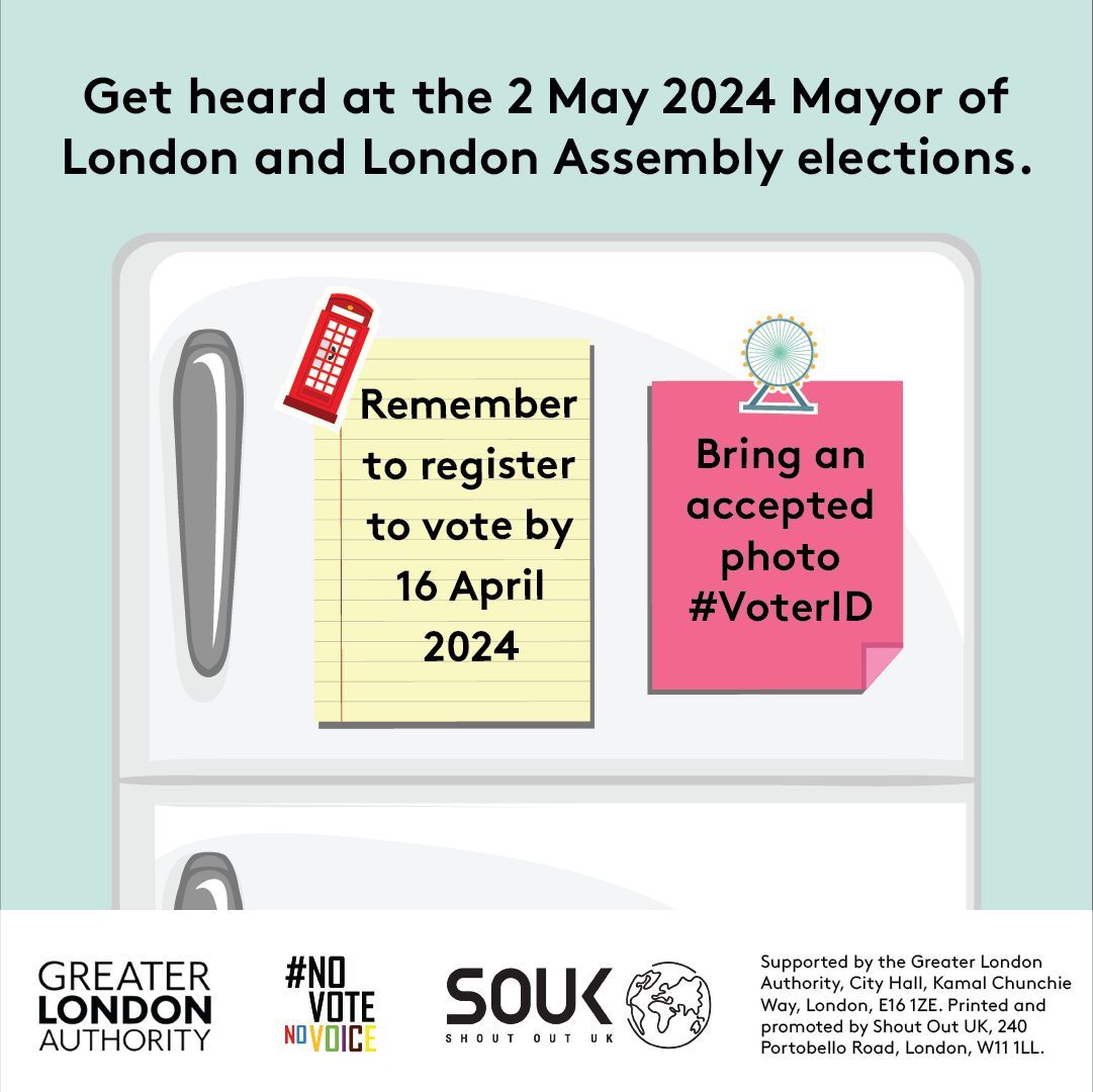 Have your say on 2nd of May📣 #RegisterToVote and check that you have an accepted photo #VoterID to vote in person. If you don’t have one, you can apply for a free Voter Authority Certificate by 5pm, 24th April. Share and check buff.ly/2O25tag #NoVoteNoVoice