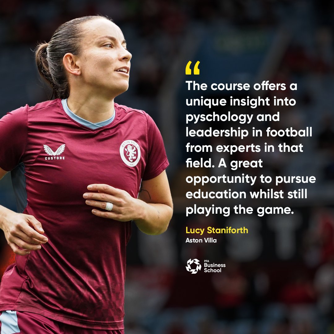 PFA's tweet photo. Over the past 12 months, the PFA launched @thepfabusiness School. 

A valuable education opportunity for all of our members. Preparing them for their transition to a new stage of life after retiring from football. 

#HeartUnions | @The_TUC 
https://t.co/jl023hrgDS