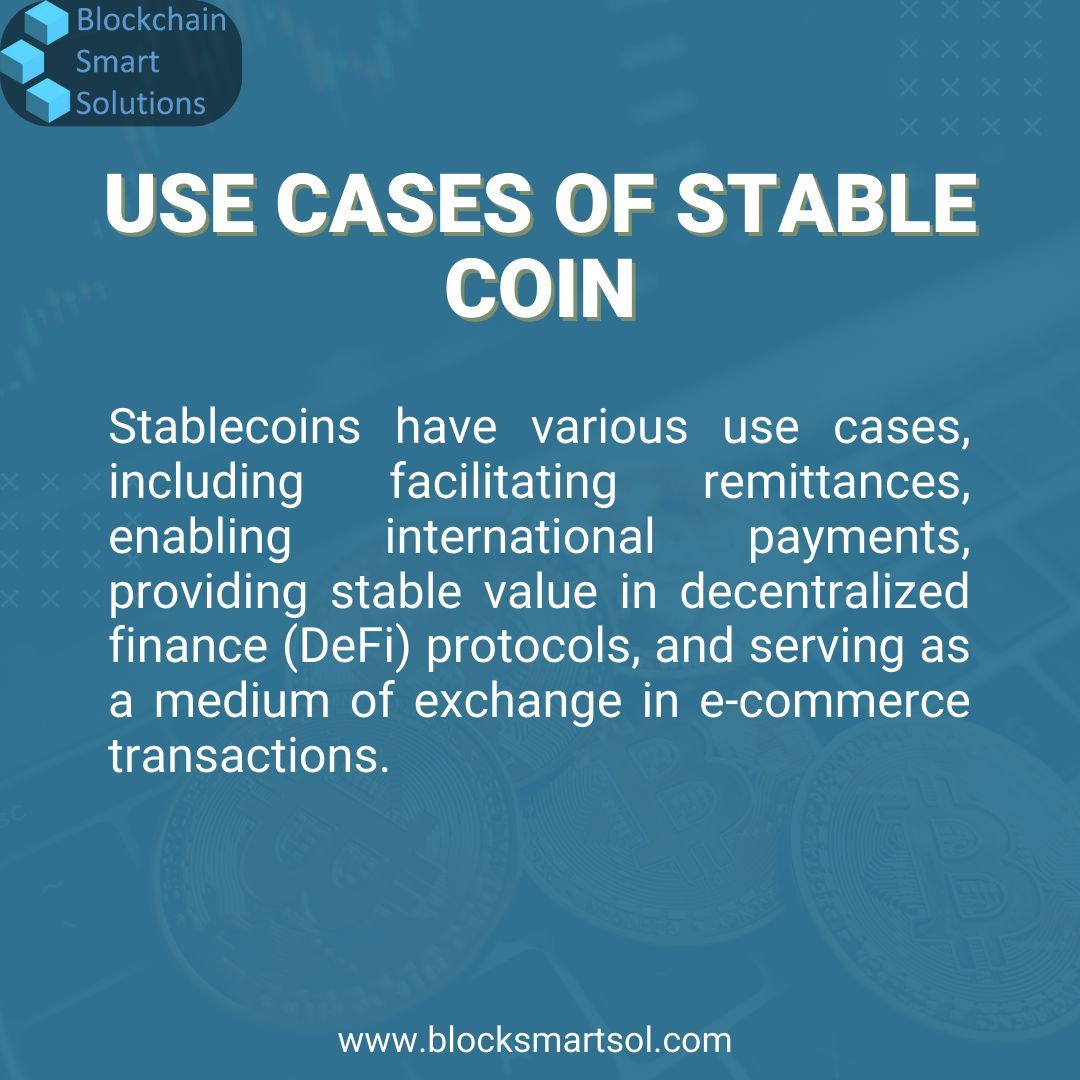 Safeguarding Value, Unlocking Potential: Discovering the Diverse Use Cases of Stablecoins 

{hashtag|\#|StablecoinUseCases} {hashtag|\#|StabilityInCrypto} {hashtag|\#|SecureValue} {hashtag|\#|MainstreamAdoption} {hashtag|\#|EfficientTransactions} {hashtag|\#|GlobalCommerce}