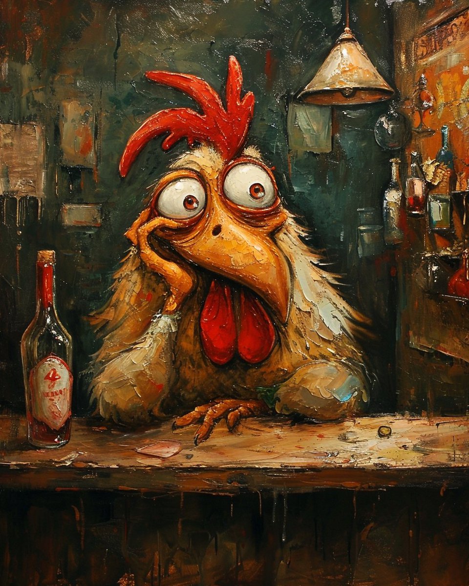 A Hen-less rooster's Valentine's Day drama 💘

#aiart #ValentinesDay