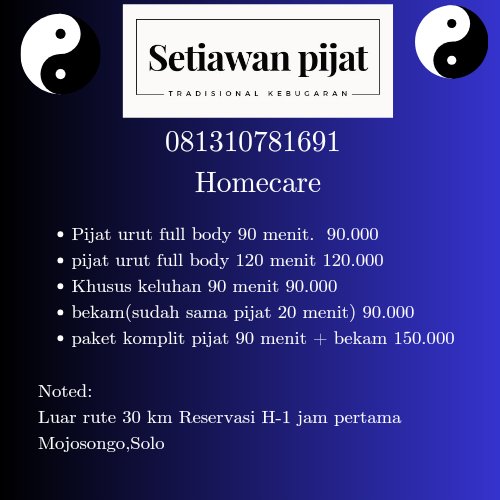 Setiawan gik homecare tweet media