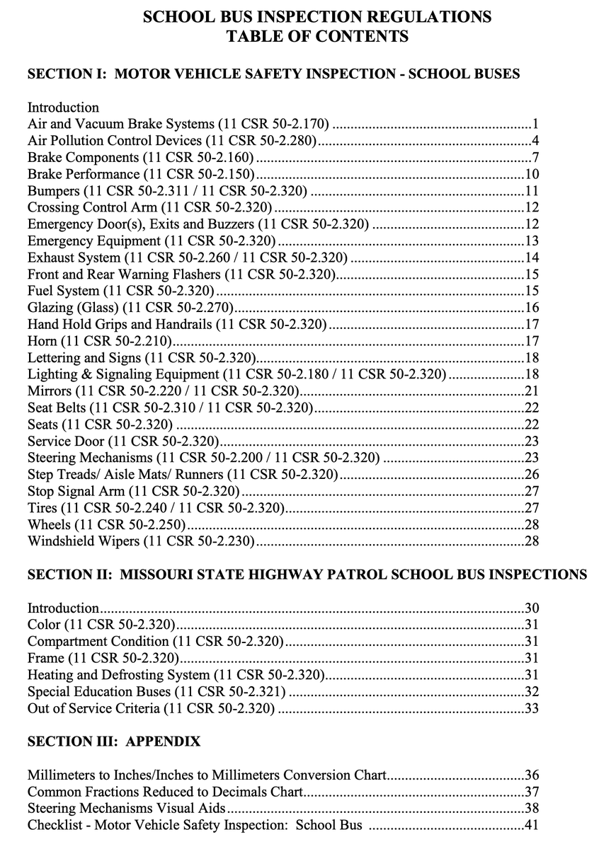Bus Inspections:  Officers with the Missouri State Highway Patrol are inspecting school buses used in the Dunklin R-5 and Crystal City School Districts.  The list is from the School Bus Inspection Regulations Manual. #KeepingKidsSafe #GoBlackcats @DrClintFreeman @BlackcatDrivers