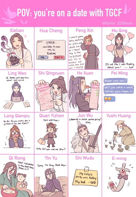 Happy Valentine's Day! #tgcf 
Insert yourself to your fav character, who do you see 