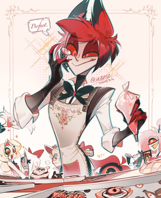Happy Valentine's Day～🌹

#HazbinHotelFanart 
#HazbinHotel 