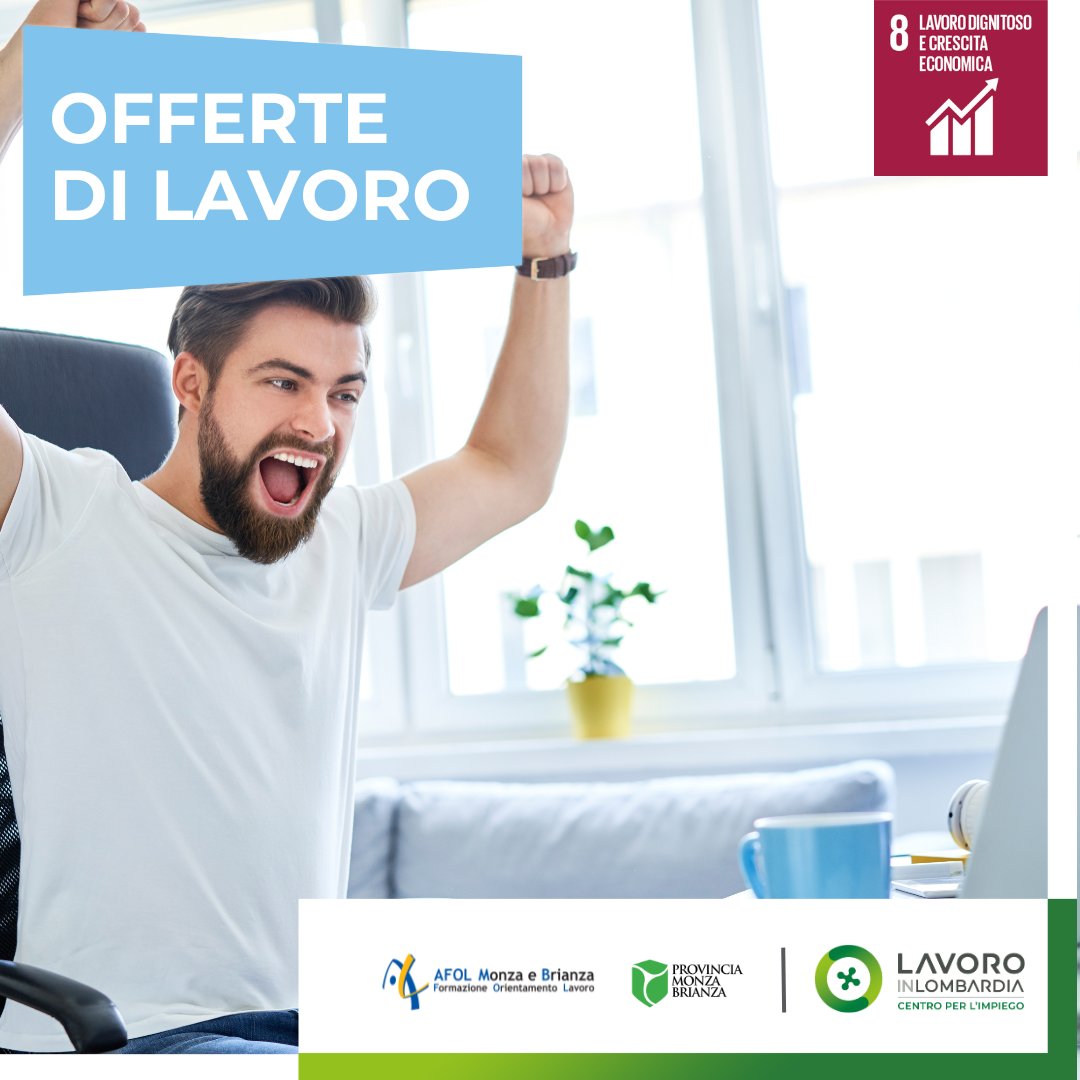 AfolMB's tweet photo. #afolmb  #monzabrianza #lavoro #cpicesanomaderno #cpimonza #cpivimercate #ProvinciaMB #lavoroinlombardia
𝙉𝙪𝙤𝙫𝙚 #𝙤𝙛𝙛𝙚𝙧𝙩𝙚𝙙𝙞𝙡𝙖𝙫𝙤𝙧𝙤!
Pubblicate le #opportunitàdilavoro settimanali dai Centri per l'impiego: https://t.co/IHiexw7ZVw https://t.co/rbyO3OKgQ0