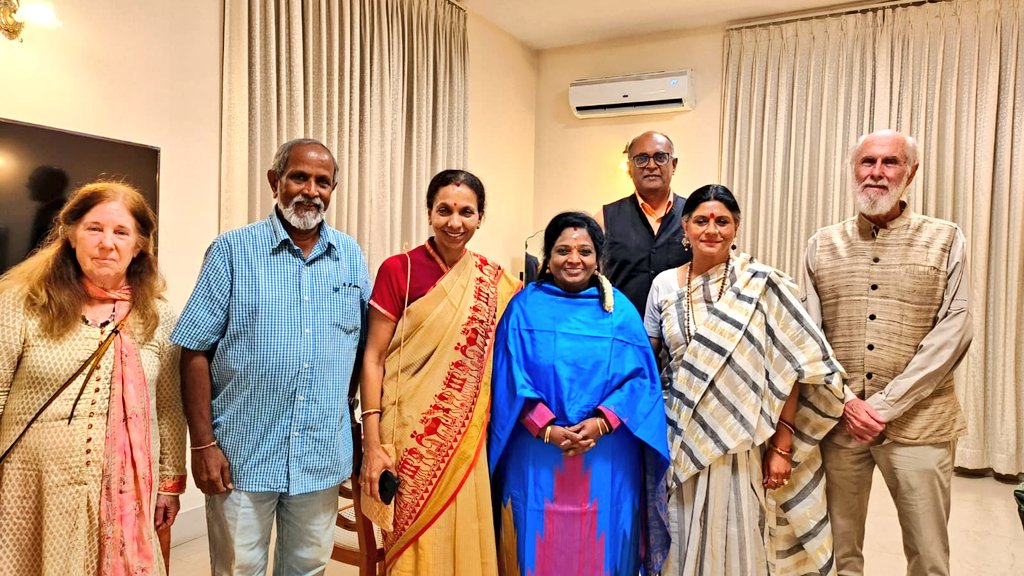 Attended International Advisory Council Meeting and 66th Governing Board Meeting of the #Auroville Foundation at Rajbhavan,#Chennai.alongside Hon'ble Governor of TamilNadu & Chairman of Auroville Shri.R.N.Ravi,Secretary Smt.@JayantiRavi IAS & other esteemed board Members.…
