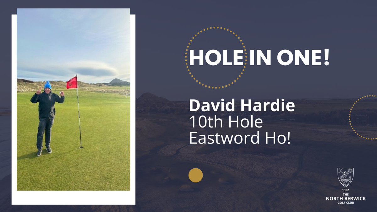 🚨Hole in one alert! Congratulations to David Hardie who had a hole-in-one on the 10th hole last Sunday! A memorable ace for David at Eastward Ho! … we hope you enjoyed the celebrations 🥃