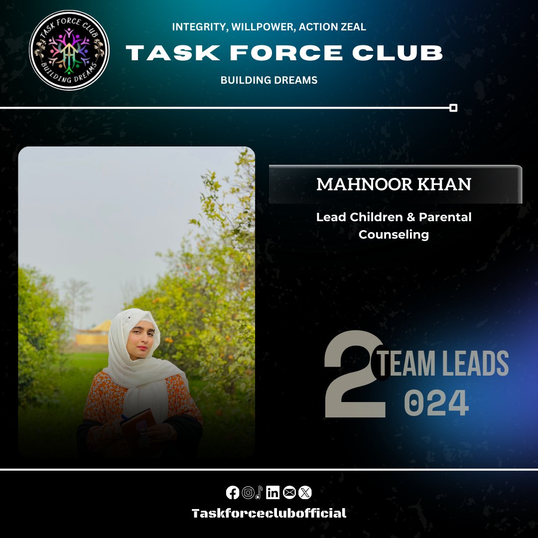 taskforceclub's tweet photo. Proudly presenting our Team leads for the year 2024! 🎉
.
.
 #teamleads #lahore #Pakistan #IWAZ #TFC #taskforceclub https://t.co/60si9N2kMw