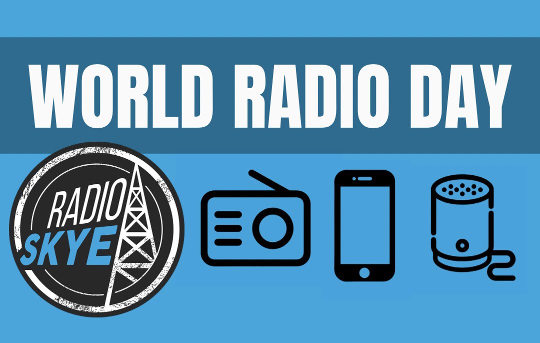 Happy World Radio Day! 🥳 no matter where you are in the world, #radioskye are always here to keep you company and to keep you entertained. Head to radioskye.com to view the full schedule and to Listen Again to any shows that you miss. #playradioskye #localradio