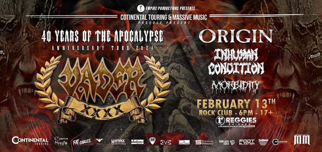 BandInhuman's tweet image. Chicago....
Are you ready for a dose of 
RAT INFESTED FLORIDA SWAMP METAL 🐀🐀

Come getcha some !!
Get down to Reggies and thrash with Us !!!

Vader 
Origin 
Inhuman Condition  

facebook.com/events/s/vader…

#ratgod #fearsick #panicprayer #floridadeathmetal #godzilla #getoffyourass