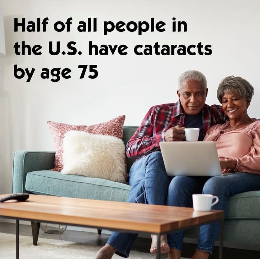 About half of all people in the U.S. have cataracts by age 75. If you are nearing this age and/or have noticed a clouding of your vision, call us to schedule a cataract evaluation. 847.356.0700

#vision #ophthalmology #healthyvision #healthyeyes #eyehealth #eyecare #eyesurgeon