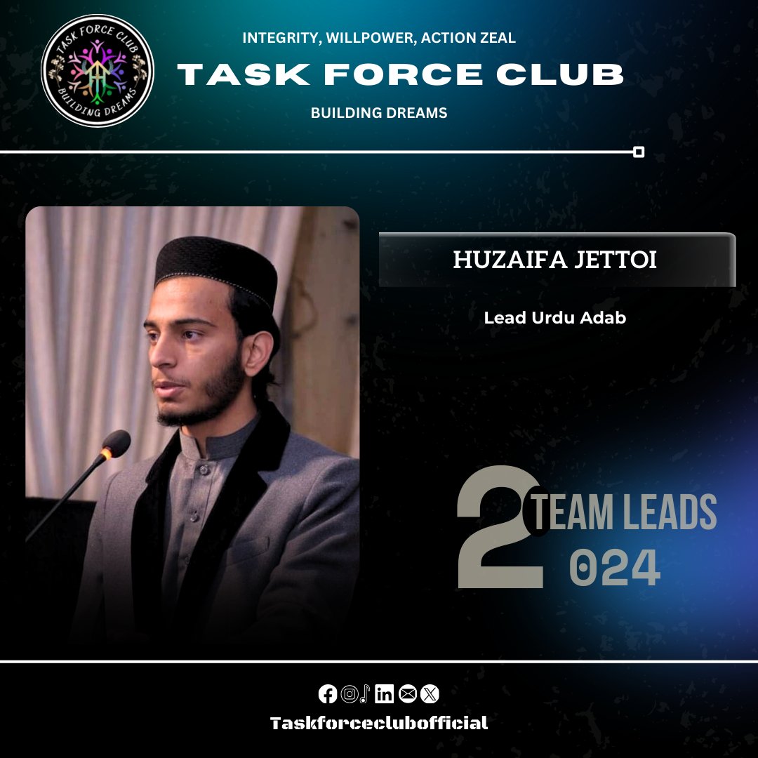 taskforceclub's tweet photo. Proudly presenting our Team leads for the year 2024! 🎉
. 
. 
#teamleads #lahore #Pakistan #IWAZ #TFC #taskforceclub https://t.co/t8UW1Oe3wi