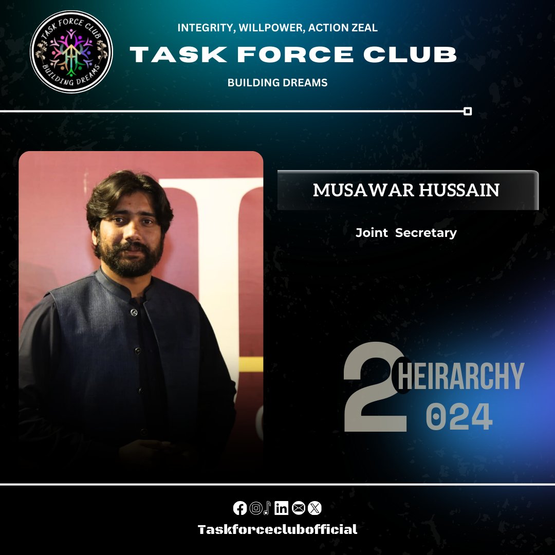 taskforceclub's tweet photo. Proudly presenting our Hierarchy for the year 2024! 🎉
. 
. 
#hierarchy #lahore #Pakistan #IWAZ #TFC #taskforceclub https://t.co/lmzdrpTAk6