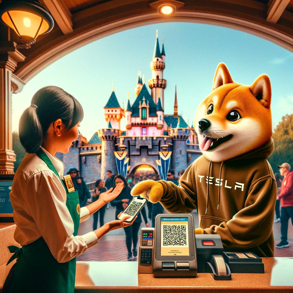 No I don't want a ticket! I want to buy whole #Disney in #Dogecoin please. 👀👀👀 #ElonMusk