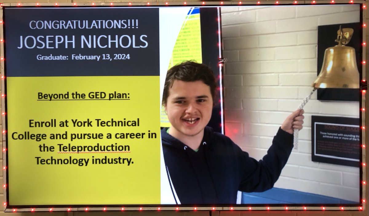 CONGRATULATIONS Joseph!!! #anotherAEgraduate Next stop ⁦<a href="/yorktech/">York_C3P0🦍</a>⁩