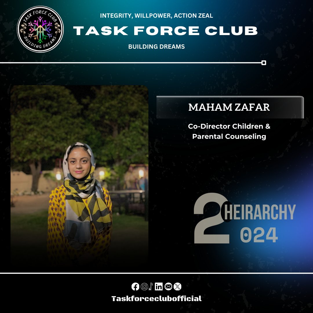 taskforceclub's tweet photo. Proudly presenting our Hierarchy for the year 2024! 🎉
.
.
#hierarchy #lahore #Pakistan #IWAZ #TFC #taskforceclub https://t.co/1tKjxra4z7