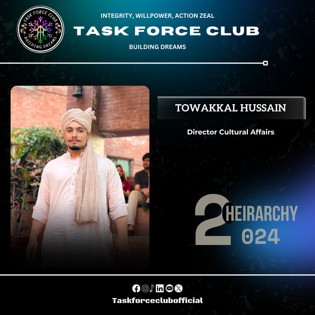 taskforceclub's tweet photo. Proudly presenting our Hierarchy for the year 2024! 🎉
.
.
#hierarchy #lahore #Pakistan #IWAZ #TFC #taskforceclub https://t.co/1tKjxra4z7