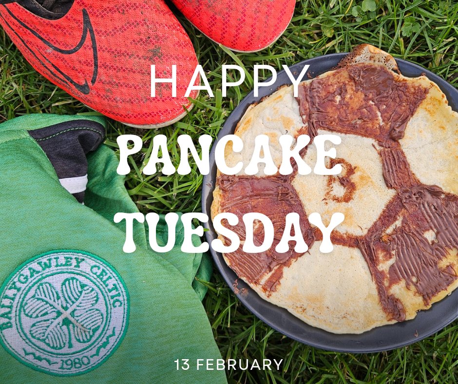 Happy Pancake Tuesday (or radioactive day ☢️ apparently!!) from all of us at Ballygawley F.C. Eat, Drink, Play Football, Repeat!!! #PancakeTuesday #PancakeDay #Football