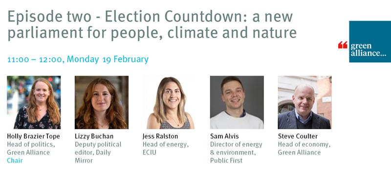 🚨 ONLINE EVENT: Ep 2 - Election countdown 📢 What could we see in the spring budget? How are manifestos shaping up? What are the upcoming green flashpoints? 💬 Join us for panel discussion followed by an audience Q&A 🗓️ 19 February, 11-12 Register 👇 bit.ly/3OmOYnw