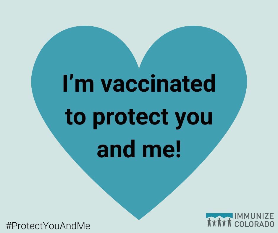 ImmunizeCO's tweet photo. Show your loved ones how much you care by staying current on recommended vaccines! #ProtectYouAndMe #KeepCOHealthy https://t.co/MSniDo6Tal