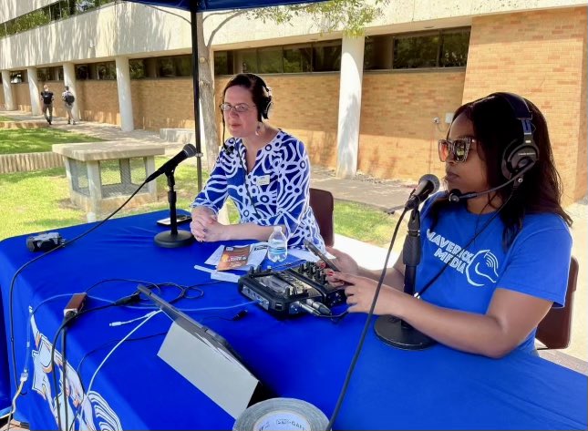 utastudents's tweet photo. 🎶Happy World Radio Day, Mavericks! 📻
Our “online all the time” student-run station brings the beats and keeps us connected! 🎙️
Don’t forget to download the UTA Radio app from the App Store to listen on the go! 🎧
#UTAradio https://t.co/bI9eVG1lDG