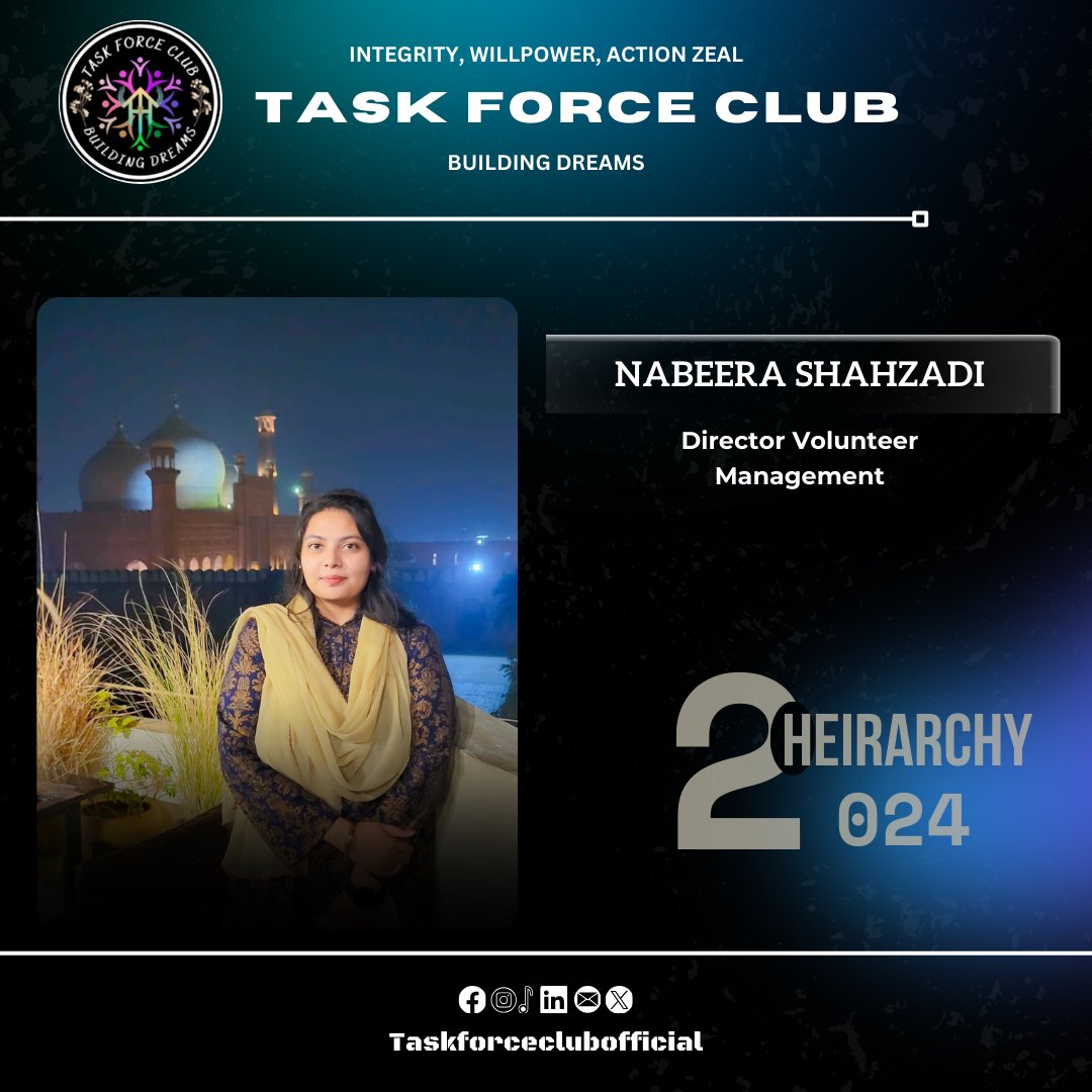taskforceclub's tweet photo. Proudly presenting our Hierarchy for the year 2024! 🎉
.
.
#hierarchy #lahore #Pakistan #IWAZ #TFC #taskforceclub https://t.co/suI3xqXqmA