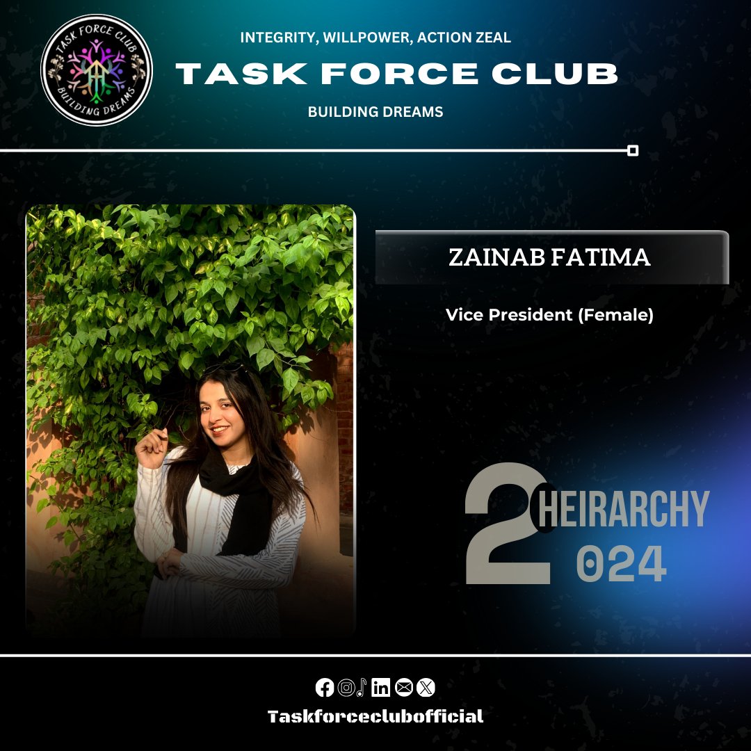 taskforceclub's tweet photo. Proudly presenting our President Body for the year 2024! 🎉
.
.
#leaders #lahore #Pakistan #IWAZ #TFC #taskforceclub https://t.co/L9lvJ7Wva9
