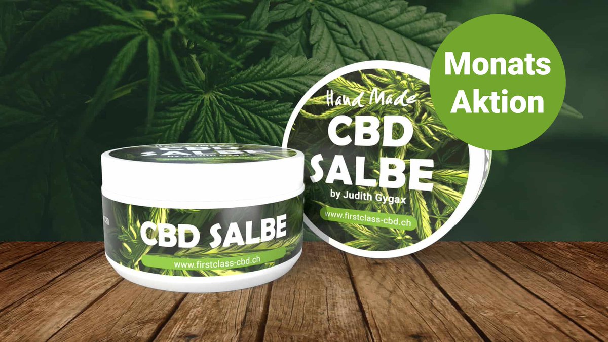 🌱✨ Monatsaktion: CBD Salbe – Swiss Made!

👩‍🌾Handgefertigt im Bern, ist unsere „firstclass“ CBD Salbe ein kleines Wunder aus der Natur.

🎉 Schnappt euch die Salbe für CHF 19.50 statt CHF 29.50!

#CBDWunder #SwissCBD #firstclasscbd #firstclasscbdsalbe #cbdhilft