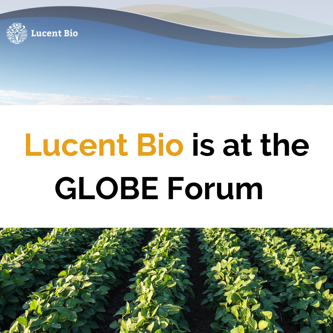 Lucent Bio is at the #GLOBEForum today! Timo is attending and is ready to answer any questions and discuss the future of #SustainableAg! Come find us! Learn more about our Sustainable Solutions hubs.ly/Q02kLzXF0  #GLOBESeries #SustainableAg #GLOBEForum #GLOBEForum2024