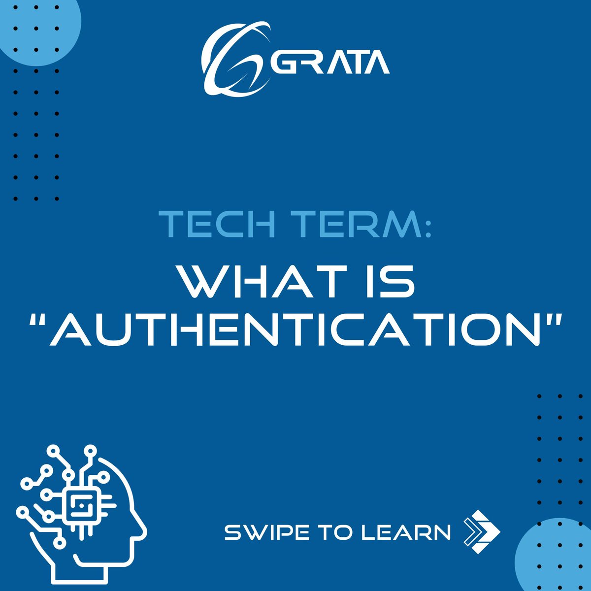 GrataSoftware's tweet photo. Tech Term for Today: Authentication.

Did you know that the most common method for "Authentication" is Password-based, where users are required to enter a username and password to access a system or resource.

#gratasoftware #techterms #artificialintelligence #datamanagement https://t.co/MwGpk7UifH