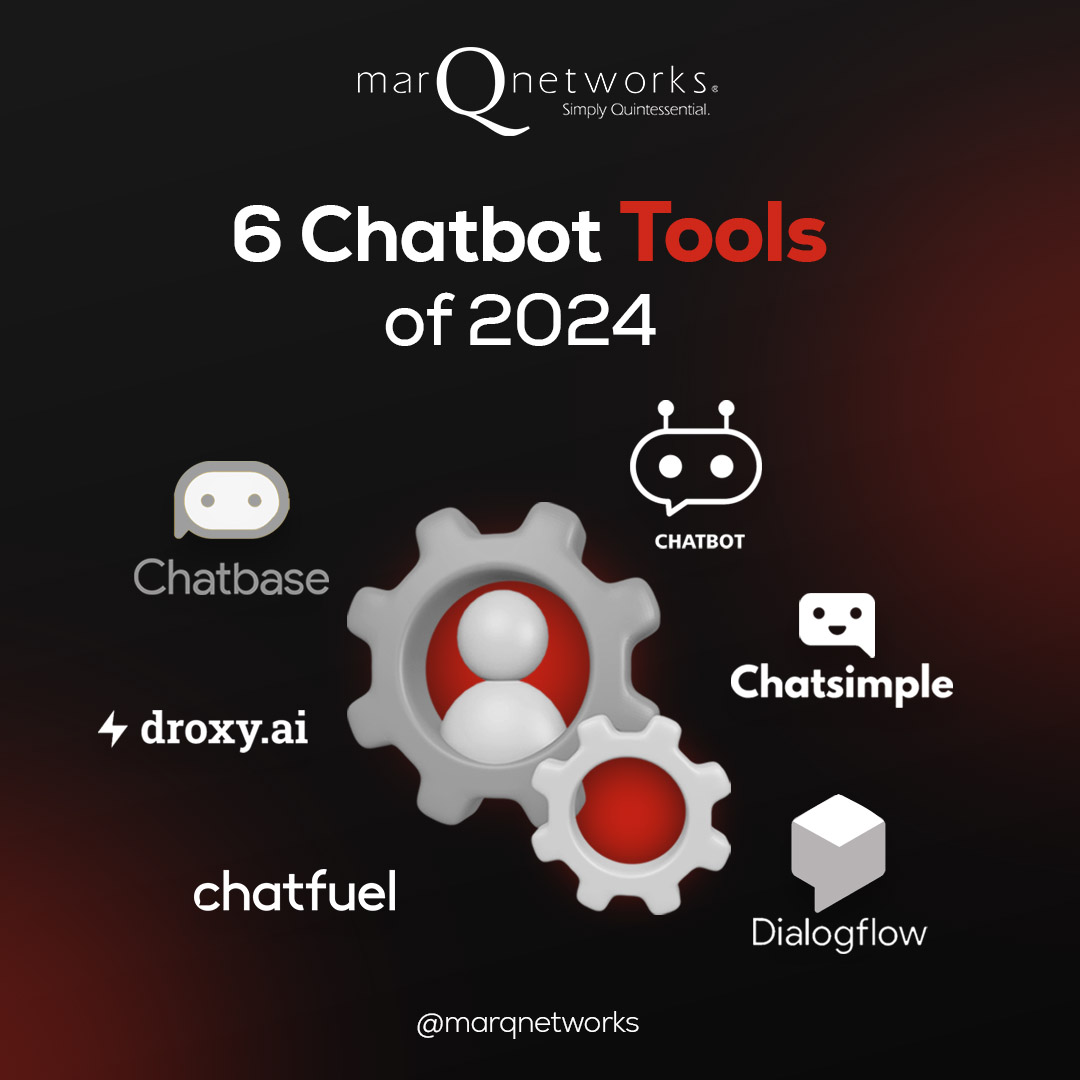 MarqNetworks's tweet image. Unlock the future of customer engagement with 6 cutting-edge chatbot tools! From versatile Chatbot to user-friendly Chatsimple, and AI-powered Dialogflow, these tools revolutionize business connections. Ready to transform interactions? Explore now! 🌐✨ #ChatbotTools