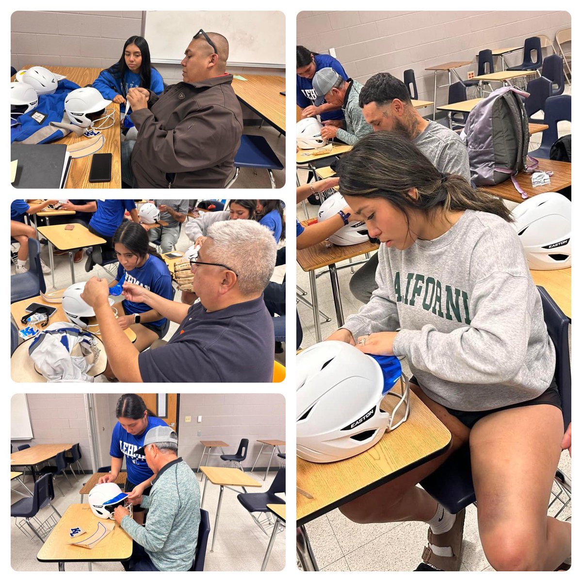 First ever dads and decals was a great success. The girls had the opportunity to express their gratitude, appreciation, and love for their father figures. @LehmanLobosAth @AmenEmerald @CoachCCastillo @DustyGibbs18 @CoachLMoffett @Coach_IRod @a_bronikowski