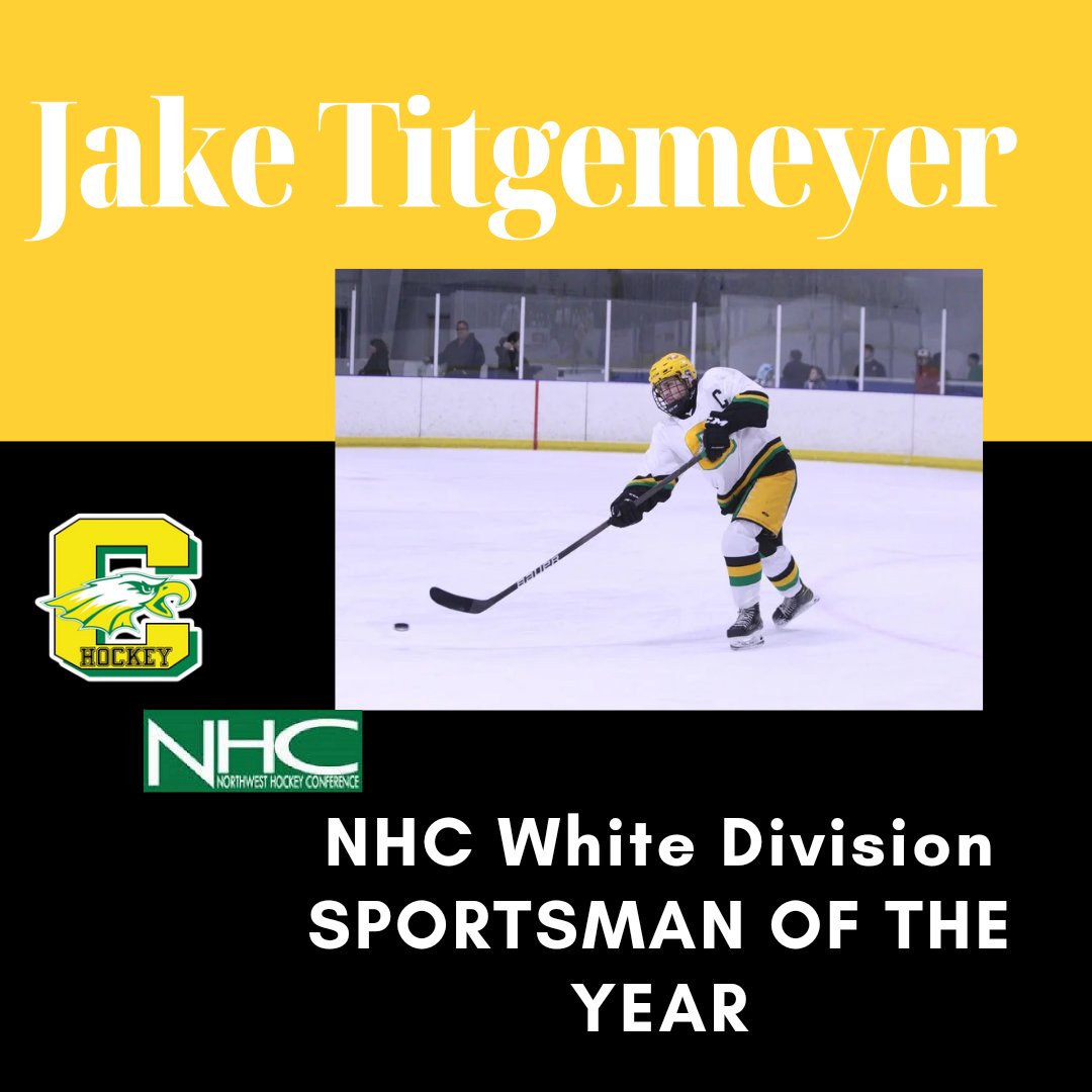 Congratulations to Junior defenseman who was selected for the 2023-2024 season as:

                  Jake Titgemeyer 
               NHC White Division 
         SPORTSMAN OF THE YEAR