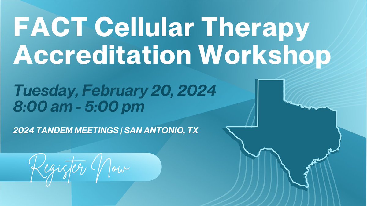 Dive into #accreditation excellence!✨ Join us on Tuesday, February 20, 2024, at the FACT Accreditation Workshop. Position your organization for success.🏆 Register now💻: loom.ly/LgRHUOc #Tandem2024 #FACTEducation