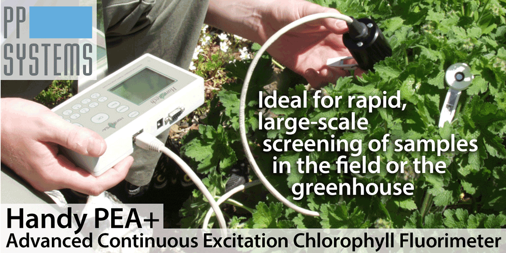 pp_systems's tweet image. Need a chlorophyll #fluorometer for rapid, large-scale screening? Check out the #HandyPEA+: Ideal for field or greenhouse samples. Highly accurate. Easy to use. Learn more! bit.ly/H-PEA @HansatechInst