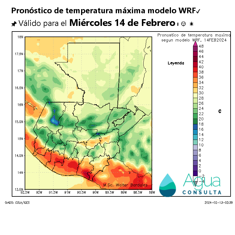 AlertaGt502's tweet photo. Pronóstico del tiempo para🇬🇹 Miércoles 14 de febrero
1🇬🇹📝 #FrenteFrío34 estacionario mantendrá chubascos en el Norte, la masa de aire fría asociada al frente, ocasionará viento “Norte” en el Oriente y descenso de temperatura por las noches y madrugadas
#ClimaGt #TraficoGt #FF34 https://t.co/fxceG6liiE
