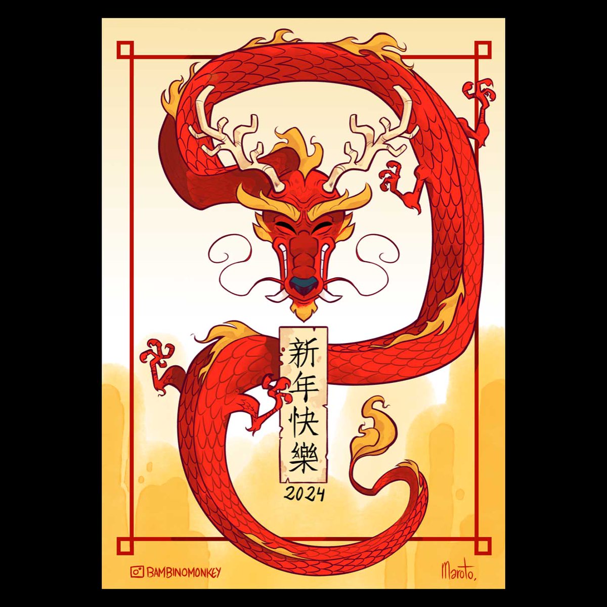 In celebration of the Year of The Dragon we wanted to share this illustration by our friend #Maroto @bambinomonkey created in the @xencelabs #pendisplay24. No better way to celebrate the strongest & luckiest of the Chinese Zodiac signs than with beautiful art.
#createwhatyoudream