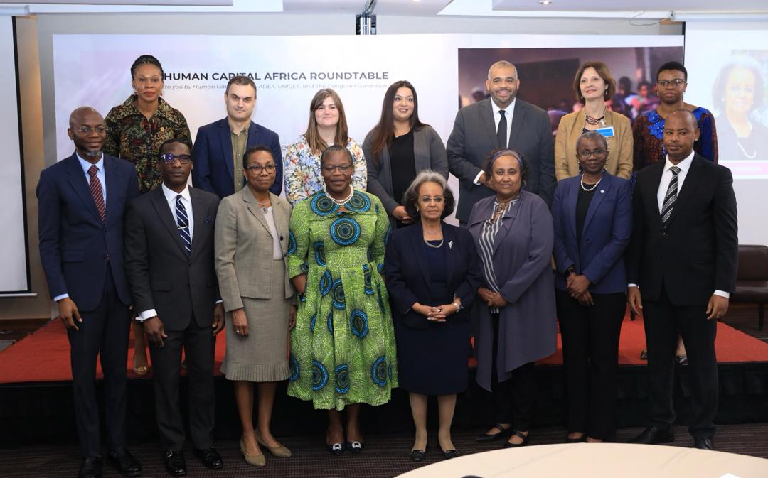 President @SahleWorkZewde of Ethiopia 🇪🇹 spoke powerfully at the @HumanCapAfrica Roundtable. Highlighting that the @_AfricanUnion 2024 #YearofEducation is a vital opportunity to work together to improve children's #FoundationalLearning #HCASummit4Action